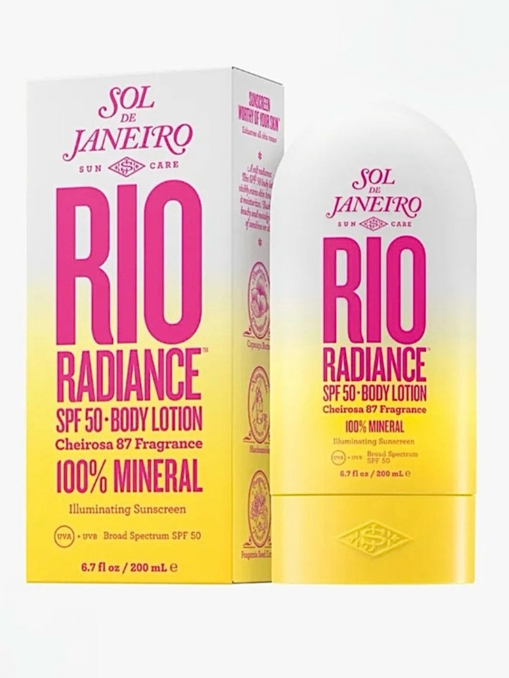 Sol de Janeiro RIO Radiance SPF 50 Body Lotion 200ml NEW! MSRP $52 FULL SIZE!